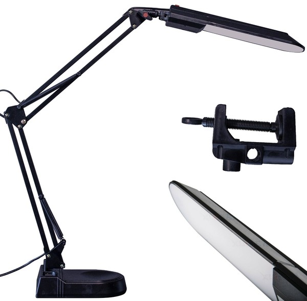 LED Schreibtischlampe Tischlampe Leselampe BüRoleuchte BüRolampe 5W Schwarz Reto-image