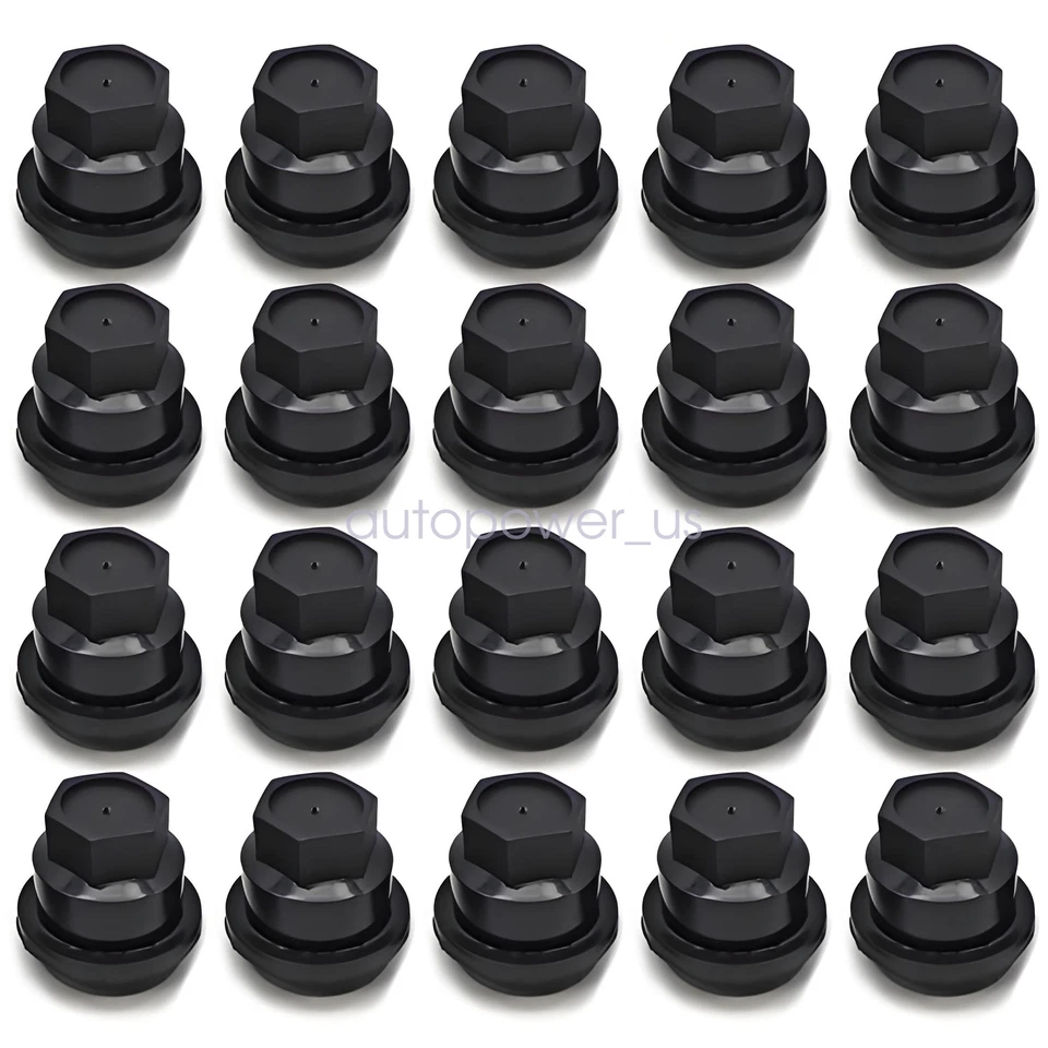 FIT CHEVROLET S10 BLAZER GMC JIMMY SONOMA 20 PIEZAS TAPA TUERCA NEGRA EE. UU. Foto 2 de 4