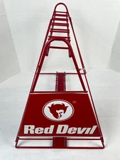 Vintage Red Devil Paint Product Store Display 17.0x18.5" Large