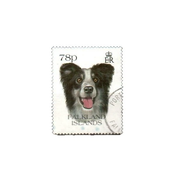 Los perros utilizados estampillas de colonias y territorios británicos