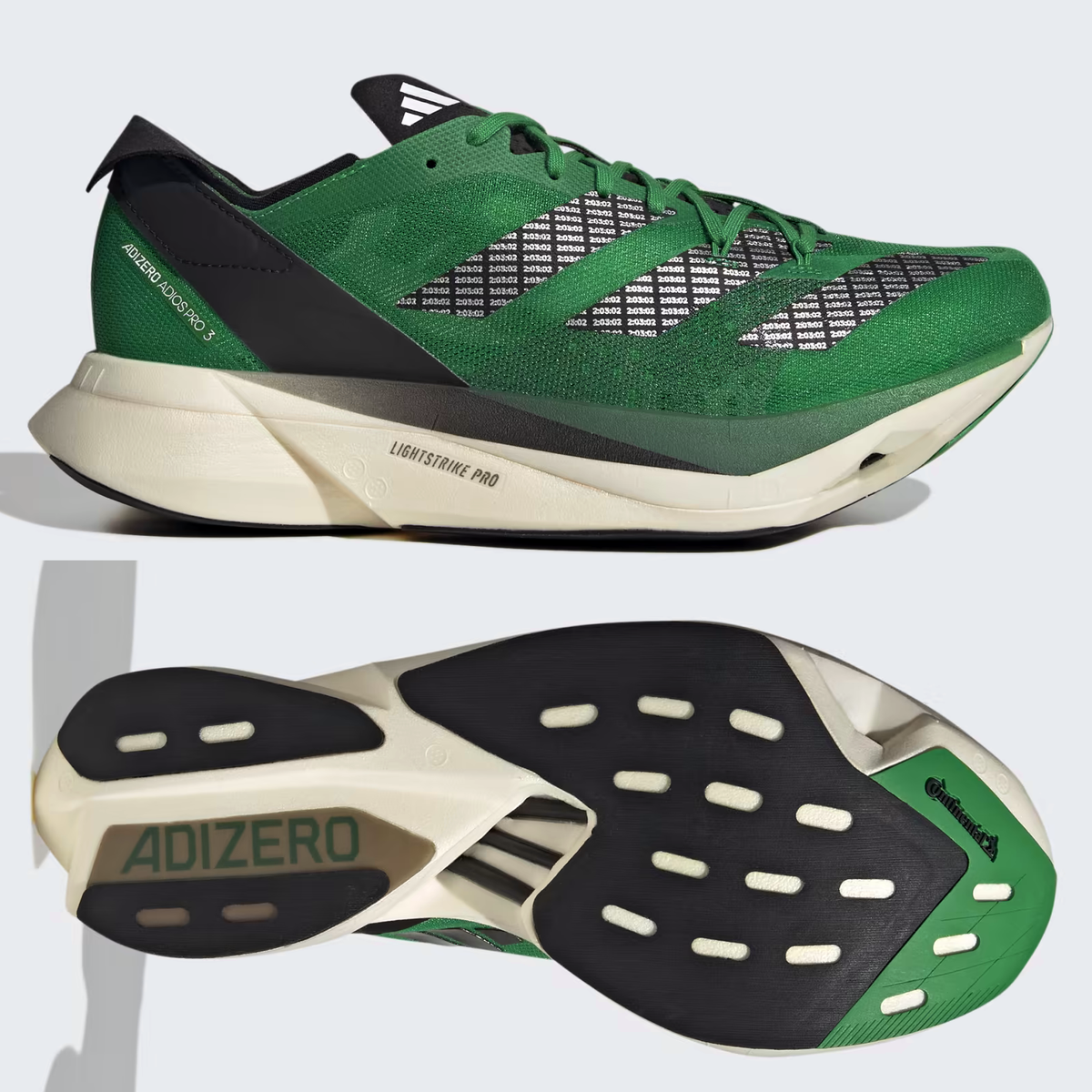 adidas Adizero Adios Pro 3 Mens SIZE 5.5 6.5 8 Running Shoes Green