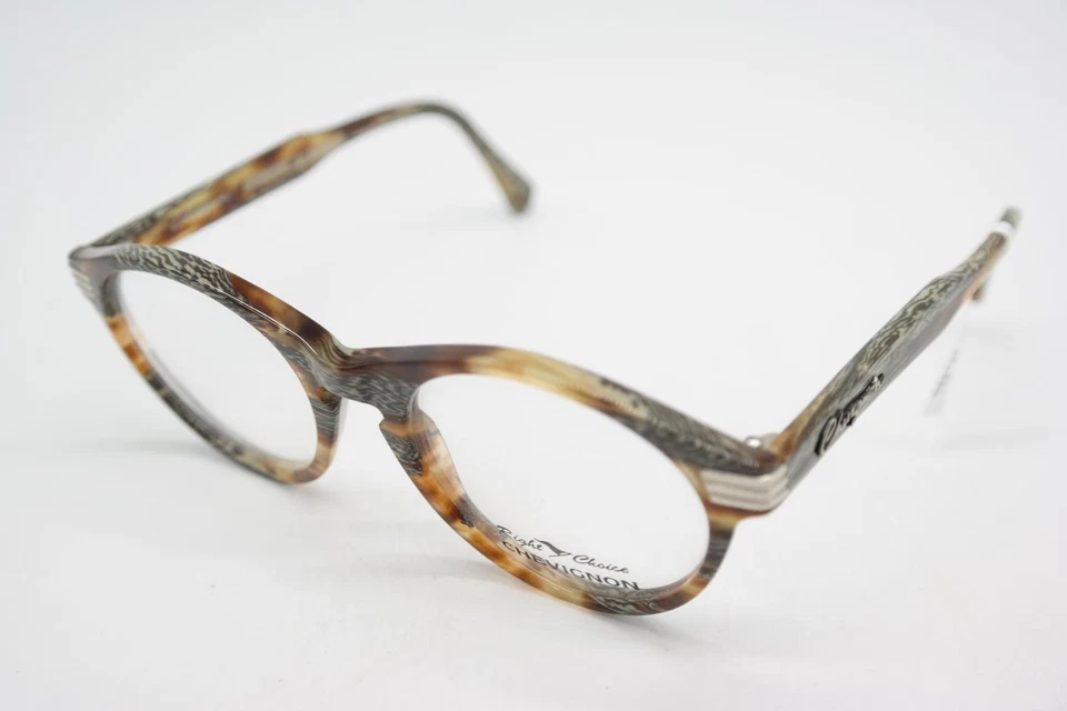 Vintage Brille CHEVIGNON VIRGINIA Mehrfarbig Silber Oval Brillengestell - Bild 3 von 4