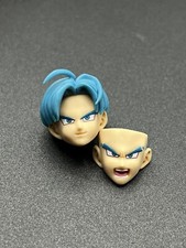 Dragon Ball Super SH Figuarts DBS Trunks Base Cabeza Azul Cabello y Caras