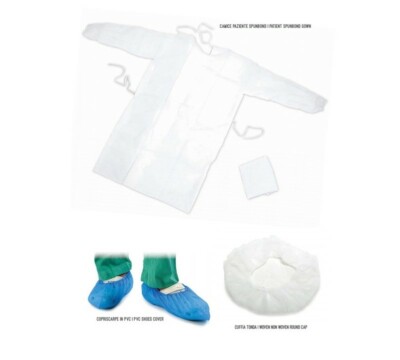 Dental Medical Sterile Surgery KIT Disposable Gown+ Shoes
