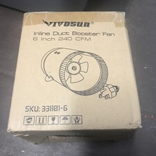 NEW VIVOSUN 6 inch Inline Duct Booster Fan 240CFM