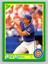 Mitch Webster 1990 Score #85 Chicago Cubs