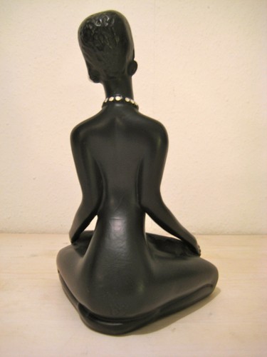 Vintage Keramik Figur 1950er Jahre Afrikanerin 50s Figurine African Woman - Picture 5 of 6