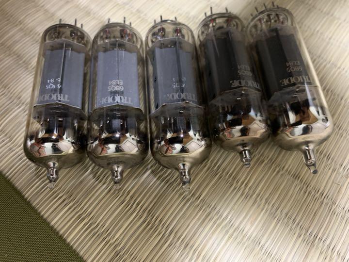 TRIODE 6BQ5 EL84 VACUUM TUBES 5 SETS TESTED USED FROM JAPAN BLACK 