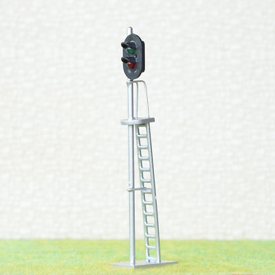 1 X O Scale Model Train Block Signal 2 Aspects Railroad LED Light - Foto 2