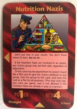 ILLUMINATI New World Order Nutrition Nazis  Card EX