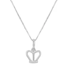 Bliss by Damiani Diamond Pendant Necklace 18K White Gold 0.01 Cttw