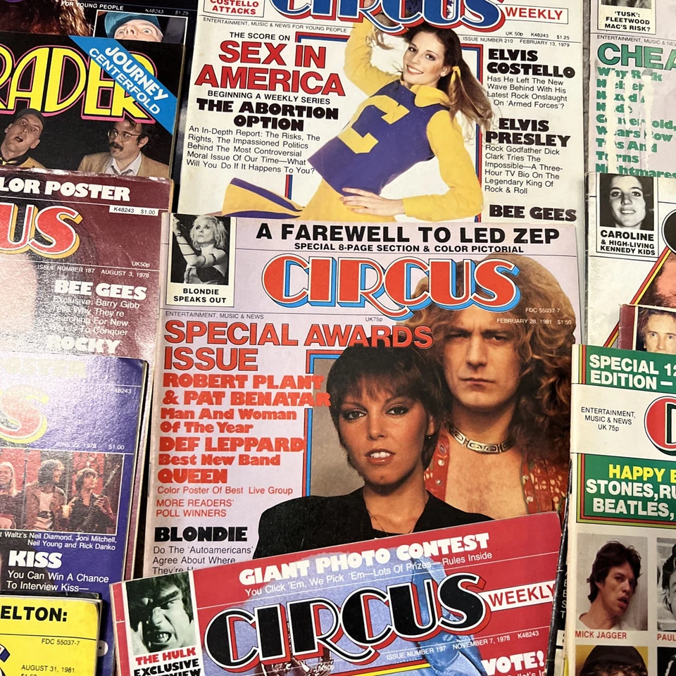 Circus Magazine Huge 18 Issue lot Vintage 1978-81 * Bee Gees * Petty * Sex - Image 3 of 4