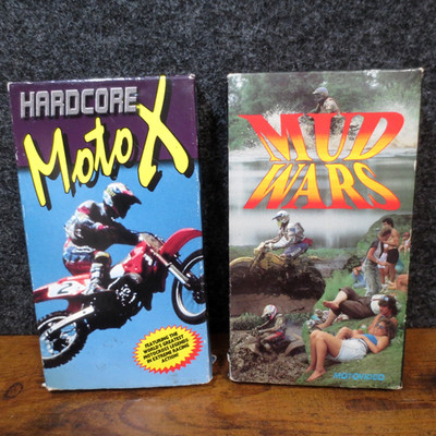 Mud Wars + Hardcore Moto X VHS Vintage Motocross Dirt Bike Off Road Racing Sport