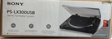 Sony PS-LX300USB USB Belt-Drive Turntable Record Player, Black, 33.3/45