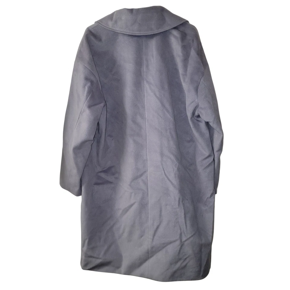 Nine West Women's XXL Lilac Purple Double Breasted Long Coat Pockets Pastel NEW - Image 3 of 4