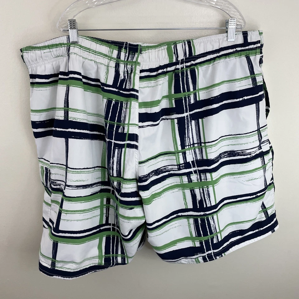 Bañador Sonoma para Hombres 3XB Grande 3X Verde y Azul Corbata Cintura Elástica Poliéster Foto 2 de 4