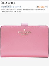 kate spade new york Madison Pink Medium Bifold Wallet Logo  