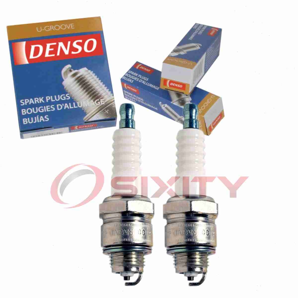 2 pc DENSO 3037 Standard U-Groove Spark Plugs for W16PR-U AP85 3722 Ignition qa