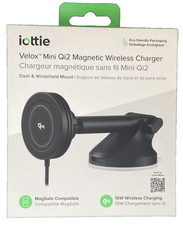 iOttie Velox Mini Qi2 Wireless Dash  Windshield Car Phone Mount - Black