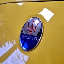 STEMMA COFANO LOGO ORIGINALE MASERATI PARAURTI ANTERIORE METALLO GHIBLI LEVANTE 
