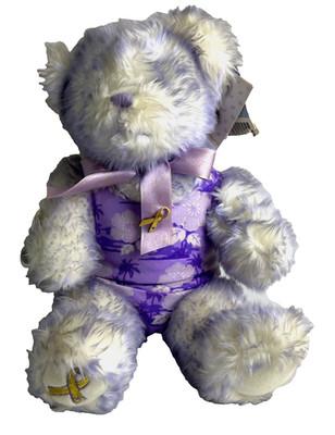 Build-A-Bear Nikki s Bear Malibu Purple Laughing Plush 12  Retired w/Tag Rare