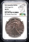 2023 W American Silver Eagle $1 1oz U.S. Invention Series Tools NGC MS70