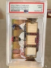 Gold /9 Hank Aaron Willie Mays Ken Griffey Jr Triple Relic 2022 Triple Threads