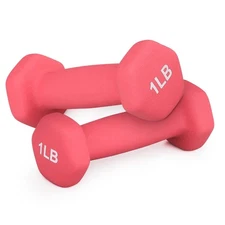 MADOG Dumbbell Set, Anti-Slip Neoprene Coated Hexagon Hand Weights for Home G...