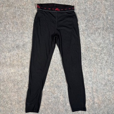 Hot Chillys Thermal Base Layer Pants Kids Medium Black 22'' Inseam HC9855 USA