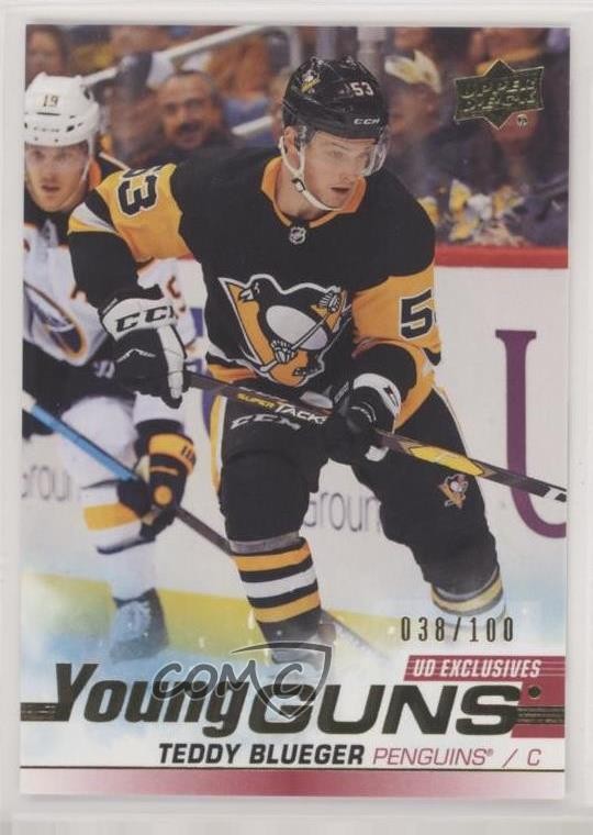 2019-20 Upper Deck Young Guns UD Exclusives 38/100 Teddy Blueger #231 0b9f
