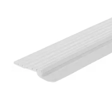 2.5" x 7' White Dual-Vinyl Garage Door Weatherstripping Seal Kit