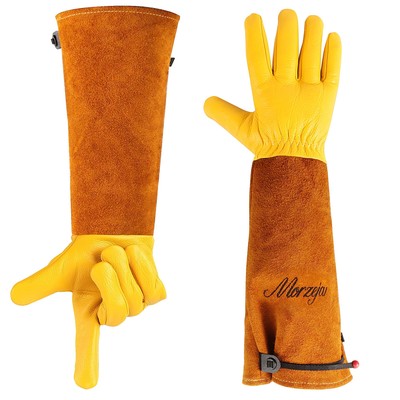 Large Gardening Gloves for Men&Women, Professional Rose Pruning Gloves Thorn ...