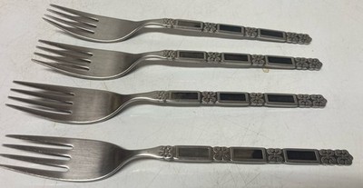 Oneida Community Madrid Stainless Steel Forks X4 Vintage Retro - AS IS