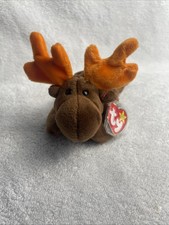 Rare. Retired With Errors. Chocolate the Moose TY Beanie Baby 1993