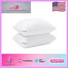 Down Alternative Pillows with Stylish Design - 2 Pack for Sweet Dreams