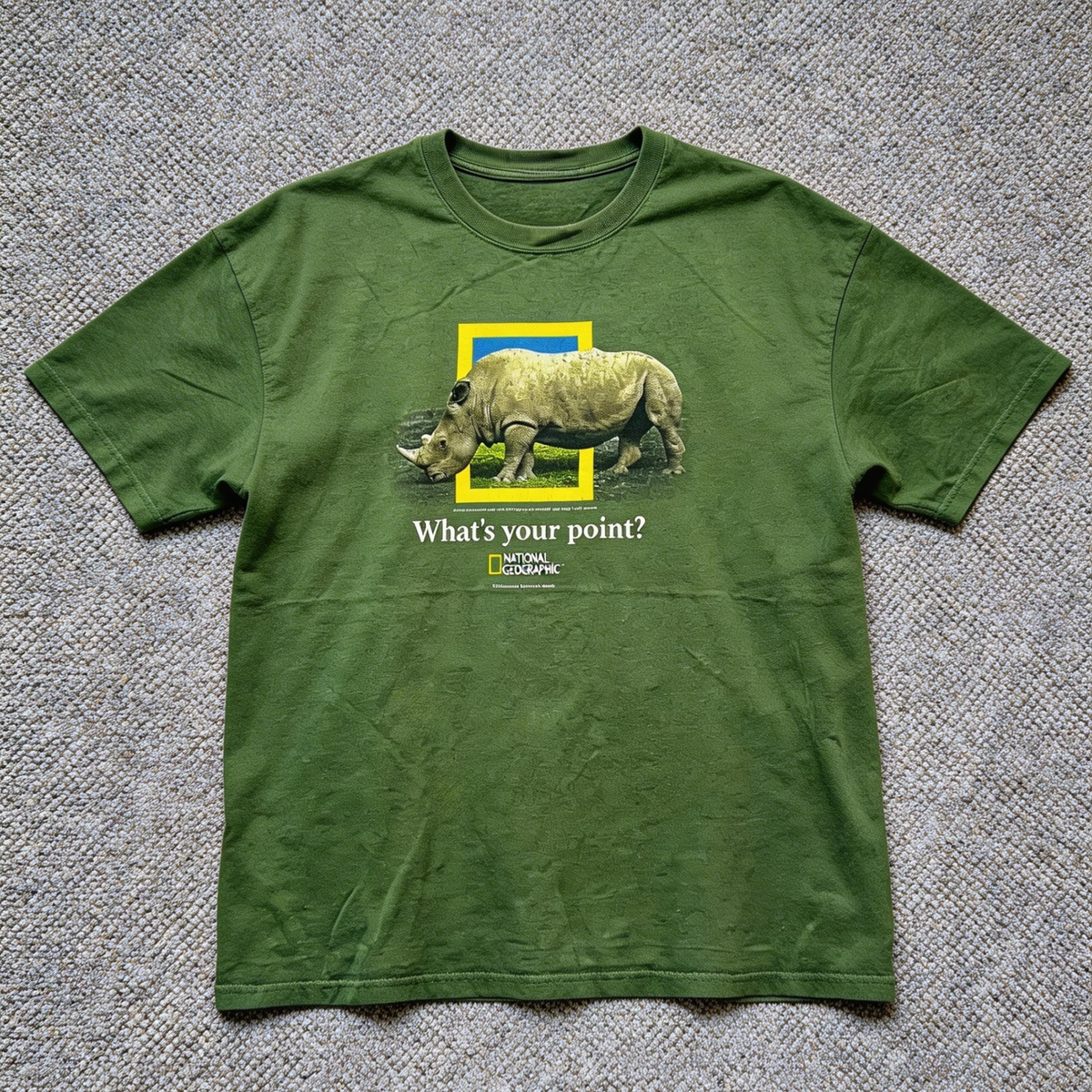 National Geographic T-Shirt What's Your Point Rhino T-Shirt S-5XL