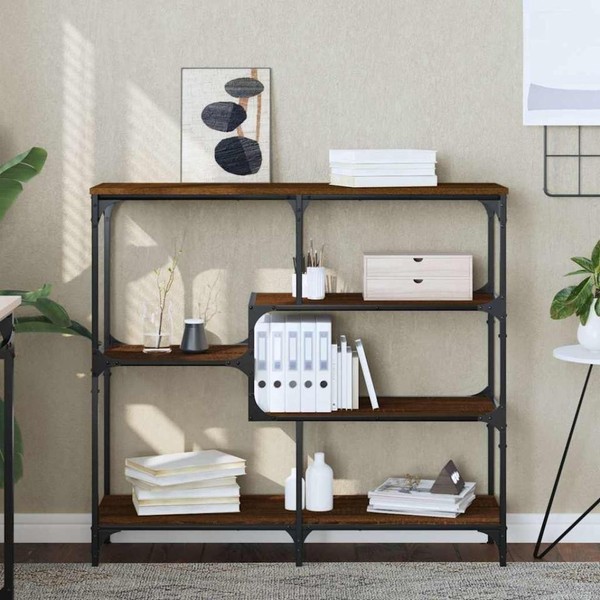 Konsolentisch Braun Eichen-Optik 103X32X95 Cm Holzwerkstoff-image