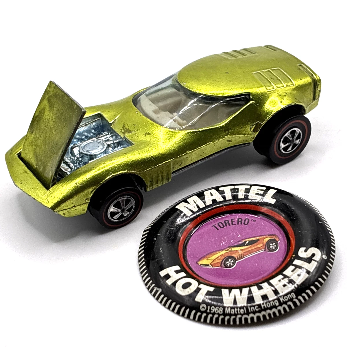 Hot Wheels Redlines Yellow 1968 Vehicle Year Vintage Manufacture