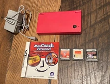 Nintendo Dsi Pink Console Tested Works Bundle W 3 Games And Charger