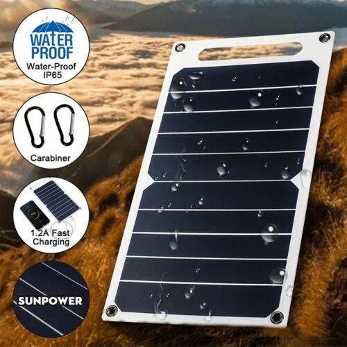 Solarpanel 5V USB Typ-C Ladeset Tragbares IP65 Leichtgewicht Mini-System - Bild 3 von 6
