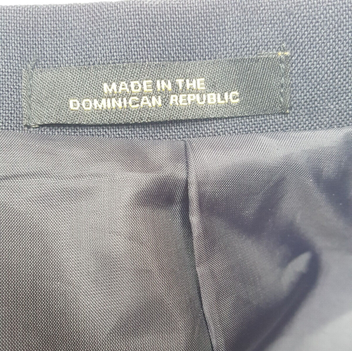 Van Heusen Boys Blazer Size 10 Navy Blue 2 Gold Buttons Fully Lined with Vent - Picture 7 of 7