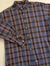 Vintage Ralph Lauren Flannel Long Sleeve Polo Horse Men's Large Cowboy Staple