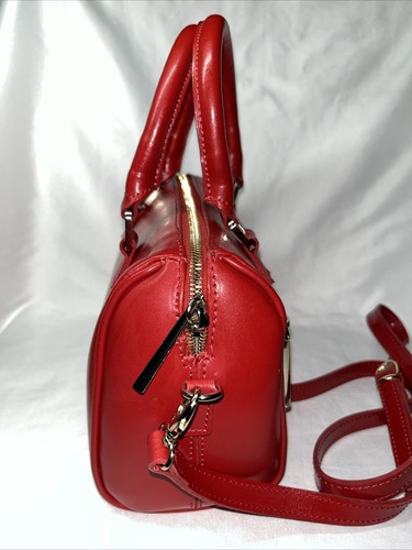 Cartera Bandolera Minelli Tomate Cuero Rojo Cremallera Talla S - Imagen 19 de 24