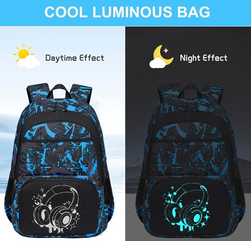 School Backpack for Boys Kids Bookbags Cool Camo Prints Elementary School Bag... - Picture 9 of 9