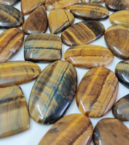 Natural Tiger Eye Polished Loose Gemstones Mix Size/Shape For Jewelry Making - 第 16/22 張圖片