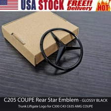 Rear Boot Trunk Star Badge Mercedes C Class C205 Coupe C63 C300 C43 AMG EMBLEM