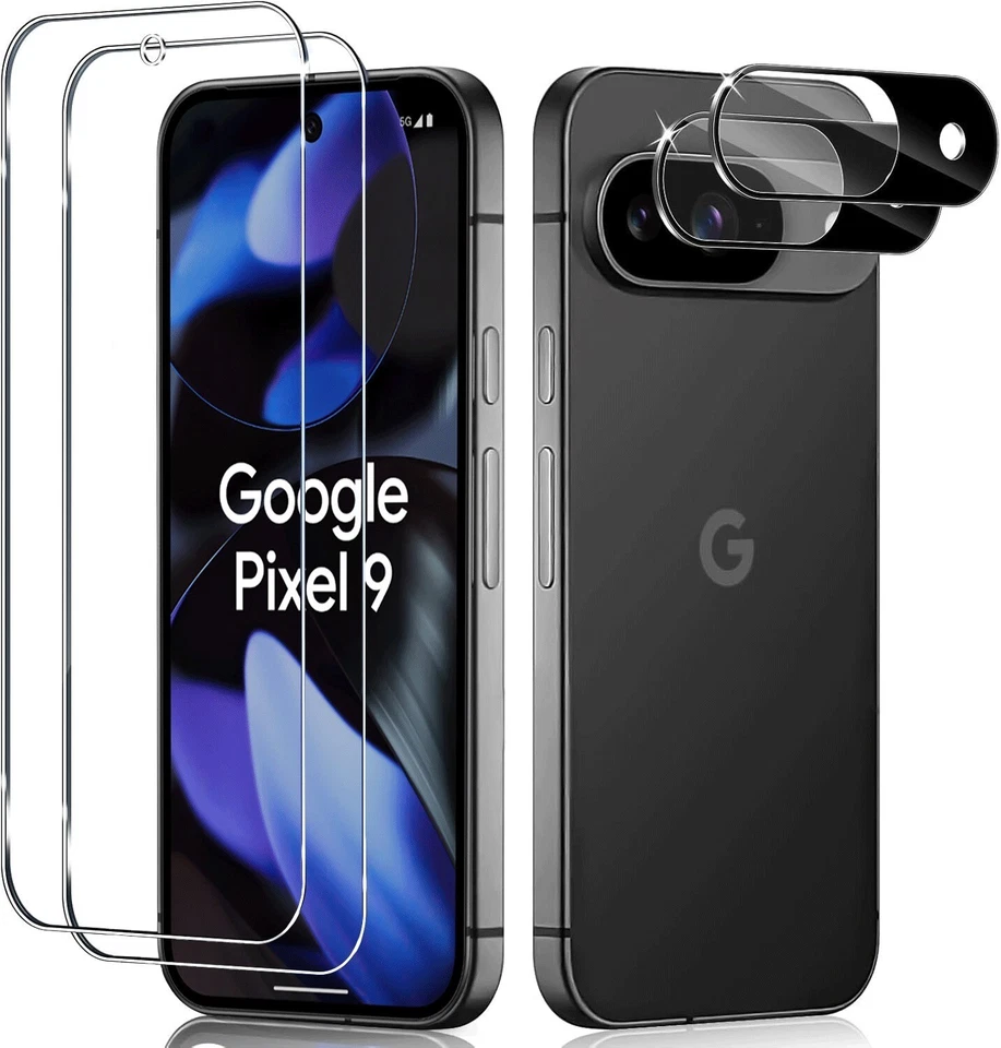 2X Schutzglas ( Display + Kamera ) für Google Pixel 9 Panzerfolie Full Screen 9H - Bild 2 von 4