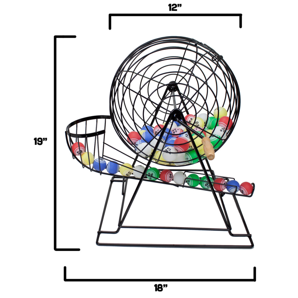 Professional Bingo Set w/ 19" Cage, 1.5" Balls, & Wood Board Game Fun Party NEW eBay