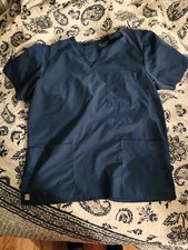 Maevn Eon Men Scrub Top 59619 V-Neck Pocket Active Men's Mesh Panel M Grren/blue