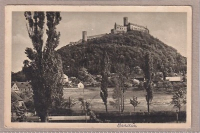 Ansichtskarte Bezděz/Schloßbösig - Blick auf die Königsburg Bezděz (Bösig) 1950 - Bild 1 von 2